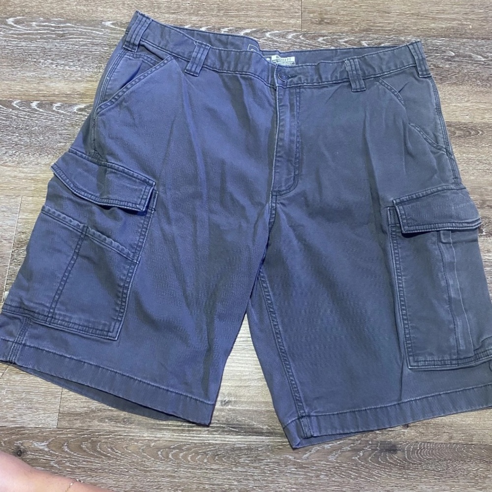 Carhartt Men’s 38 Gray Relaxed Fit Canvas Workwear Shorts Outdoor Carpenter